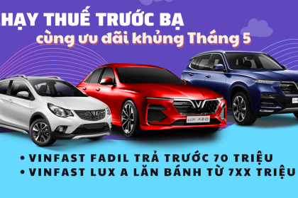 Giá xe VinFast Đà Nẵng tháng 5/2022 – Tháng cuối ưu đãi 50% lệ phí trước bạ