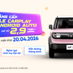 NÂNG CẤP APPLE CARPLAY/ANDROID AUTO CHO VF 3 CHỈ TỪ 2,9 TRIỆU ĐỒNG*